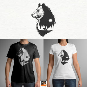 Majica kratki rukav - Forest bear - majizilla