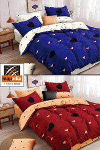 6 Dijelni set posteljine za bračni krevet - uzorak SRCA - majizilla