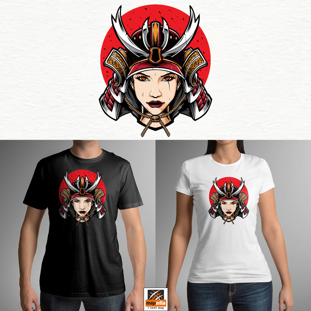 Majica kratki rukav - Samurai girl - majizilla