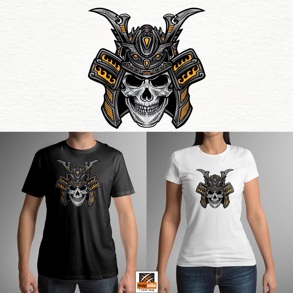 Majica kratki rukav - Samurai skull - majizilla